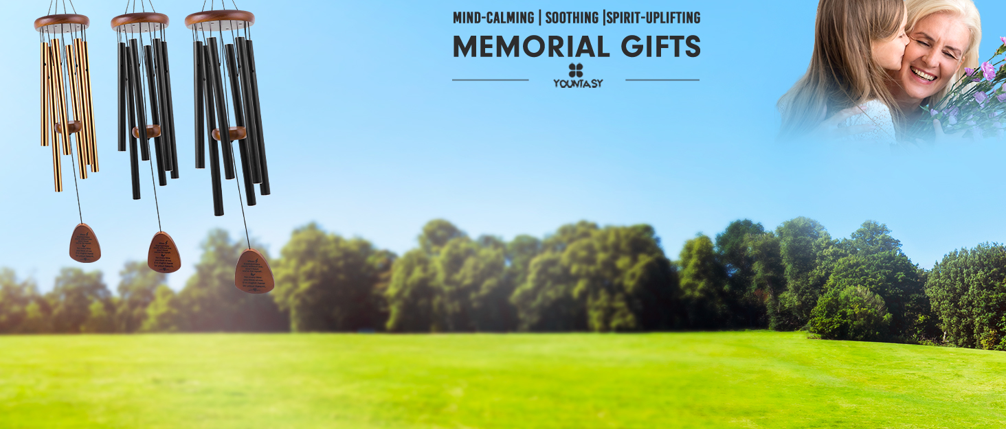 producer to buyer yountasy sympathy wind chimes , bereavement/memorial /sympathy gift in memory of loved one loss of mother father condolence remembrance 32 inch discounted pricing