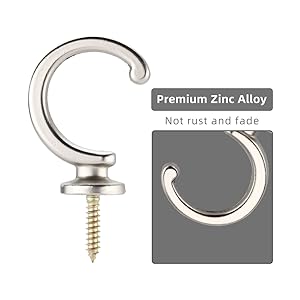 bulk purchase dess 4pack curtain holdbacks curtain tiebacks hooks wall mounted curtain hooks for window drapery/clothes/coat/hat/towel (silver) factory discount