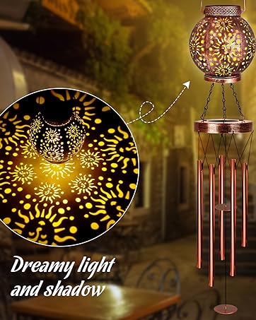 producer to buyer yhmall solar wind chimes for outside, sunflower and dragonfly memorial wind chimes, hanging lights lantern windchimes outdoors sunflower gifts for women men grandma mom garden decor discounted pricing